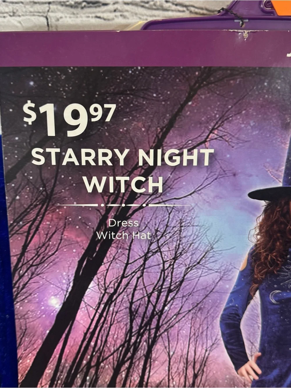 Starry Night Witch Junior Girls Halloween Costume
